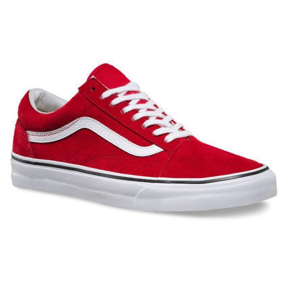 Red old skool vans low tops (women’s 10/men’s 8.5)
